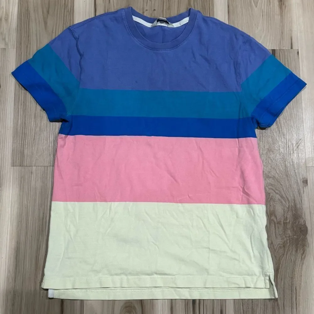 J. Crew Knit Goods Colorblock Short Sleeve Shirt Men’s Medium